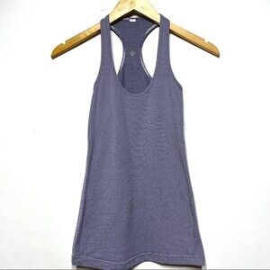 Lululemon Cool Racerback Micro Stripe in White and Purple 2